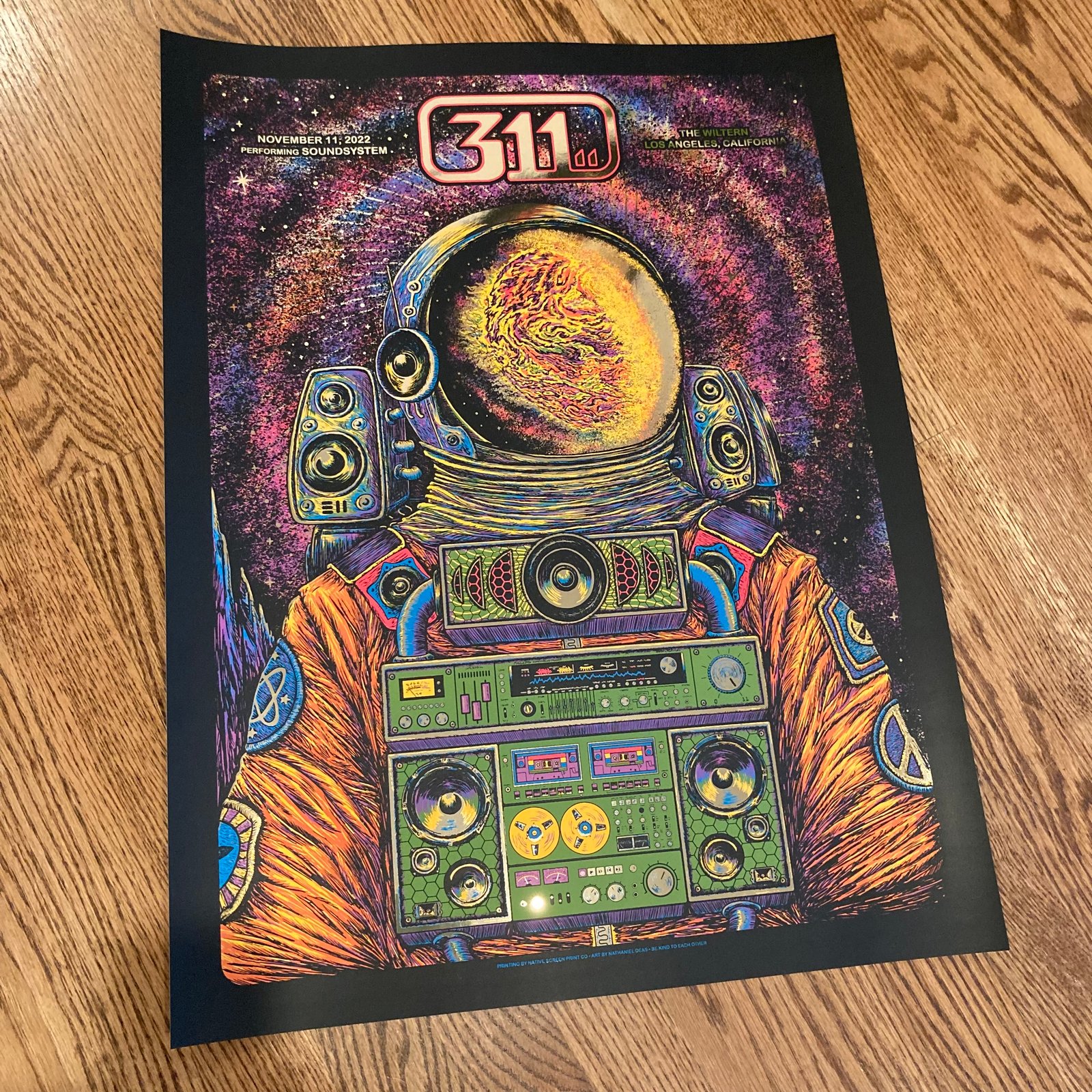 311 SOUNDSYSTEM 11/11/22 full-color poster | bourbon sunday